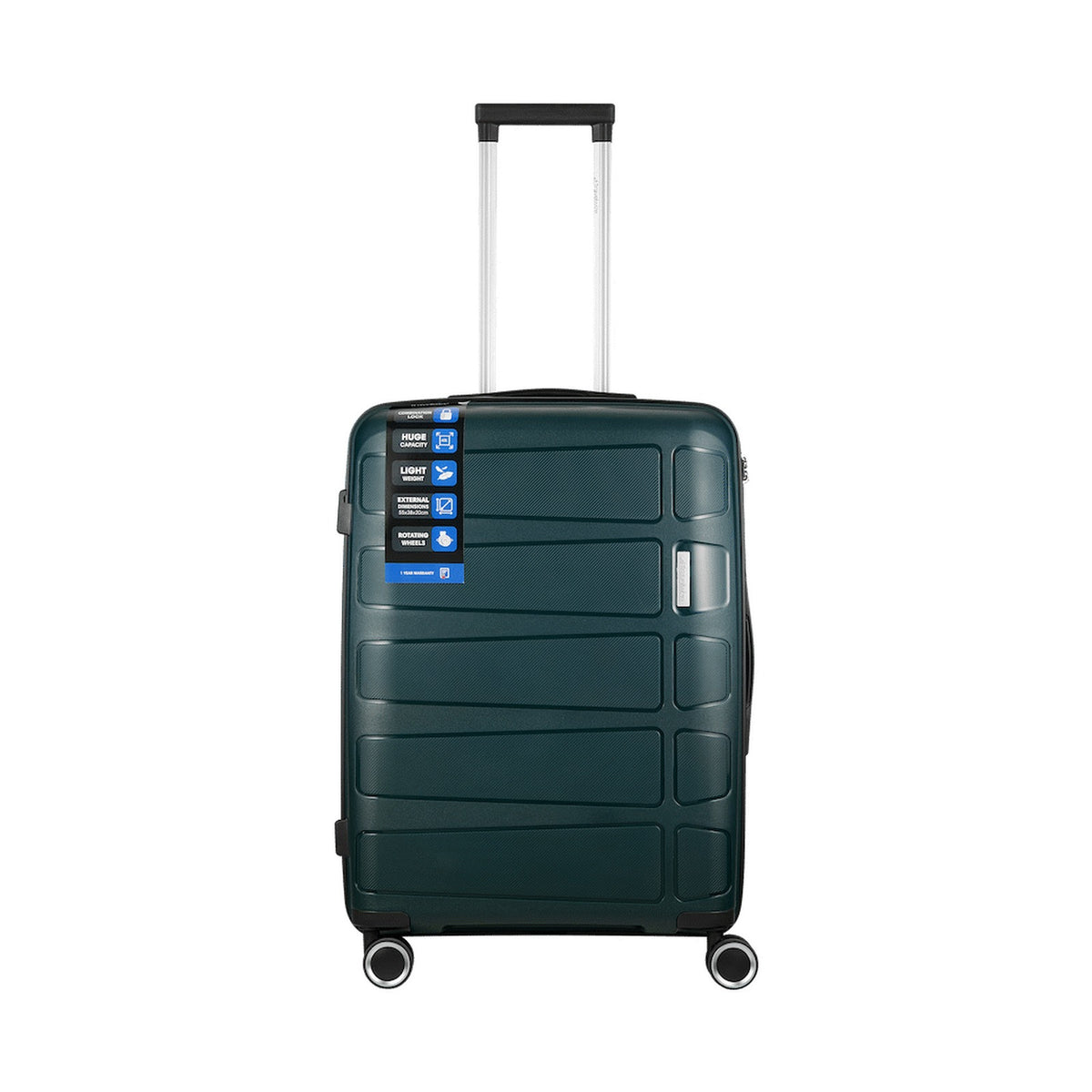 Travelwize Tourer PP 65cm 4-wheel Spinner Luggage Petrol