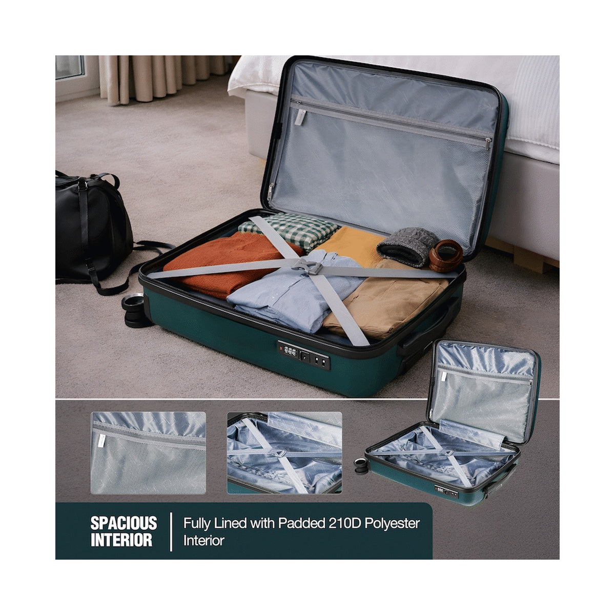 Travelwize Tourer PP 65cm 4-wheel Spinner Luggage Petrol
