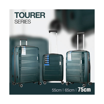 Travelwize Tourer PP 75cm 4-wheel Spinner Luggage Petrol
