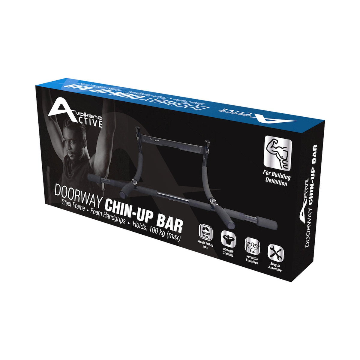 Volkano Active Doorway Chin-Up Bar - Black