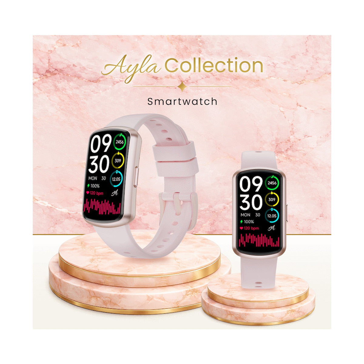 Volkano Ayla Collection Fitness Smartwatch - Gold