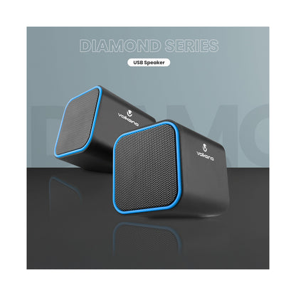 Volkano Diamond Series USB Speaker - Blue