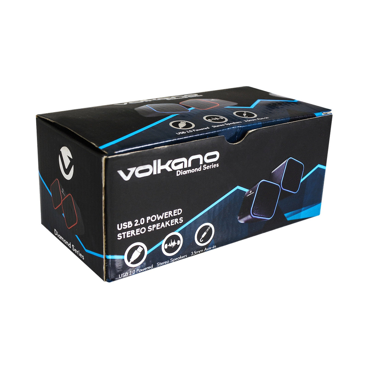 Volkano Diamond Series USB Speaker - Blue