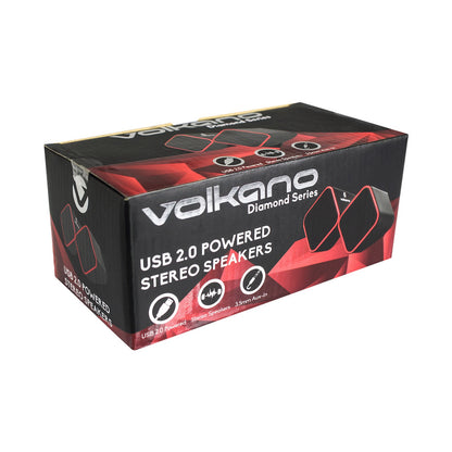Volkano Diamond Series USB Speaker - Red