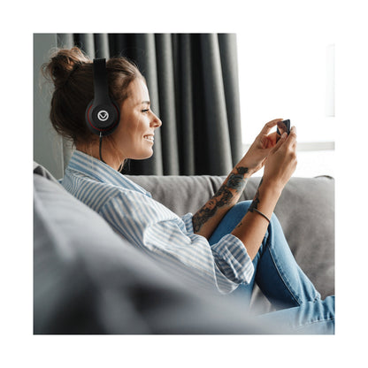 Volkano Falcon Headphones with Microphone - Black