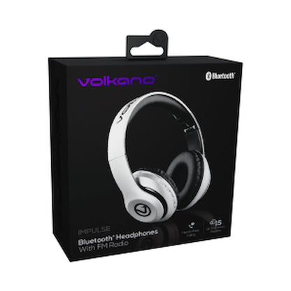 Volkano Impulse Series Bluetooth Headphones - Silver