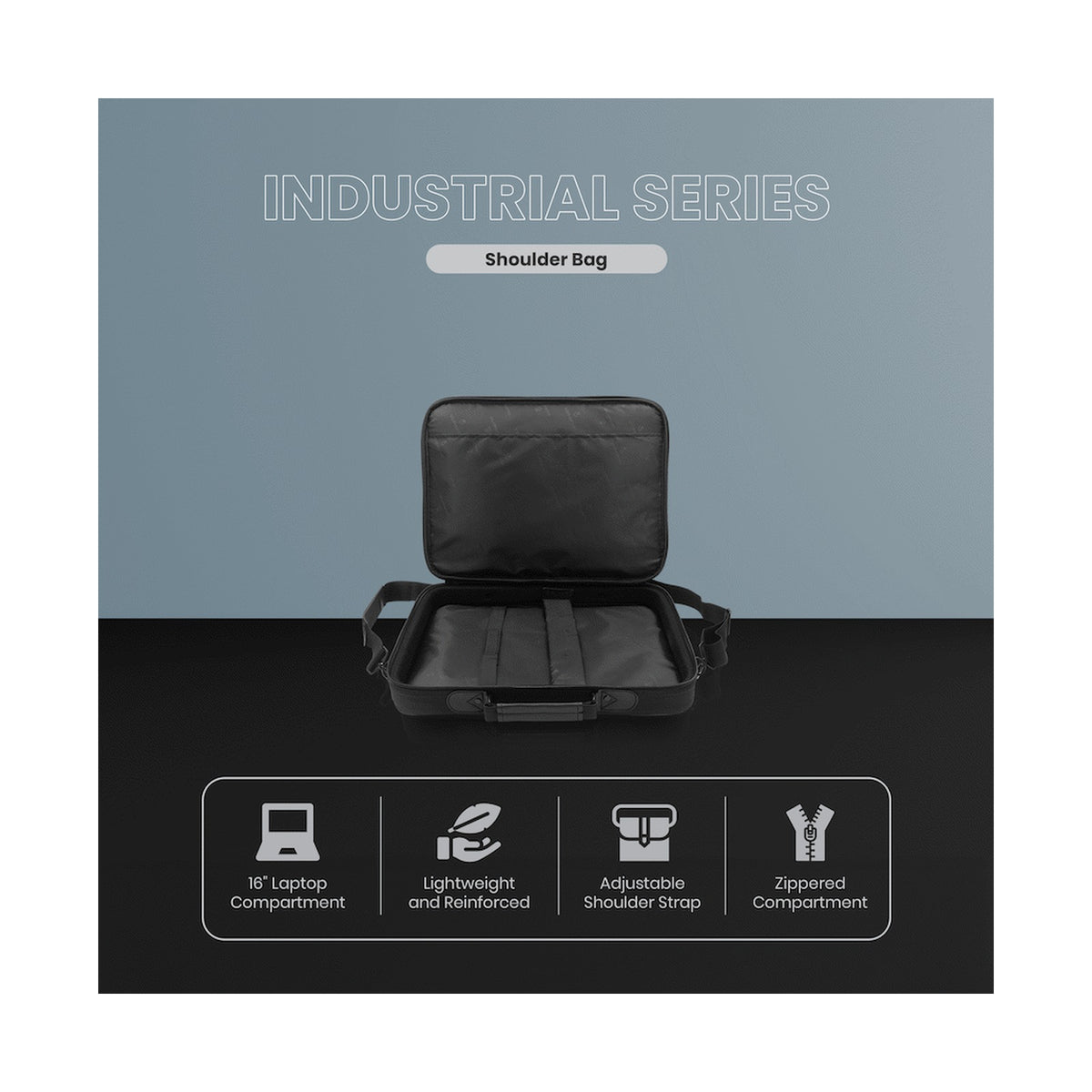 Volkano Industrial Series Shoulder Bags - Black
