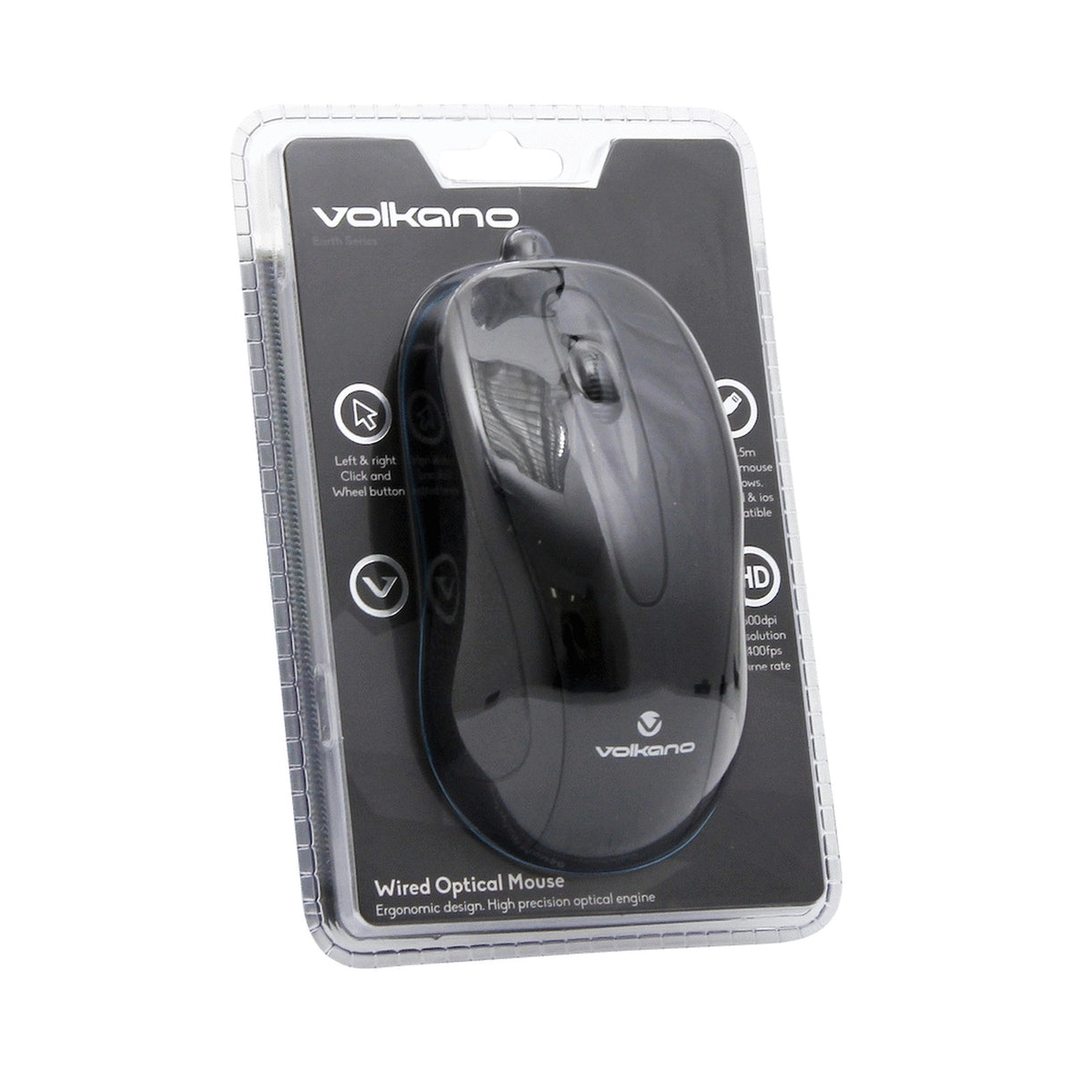 Volkano Earth Series Wired Mouse