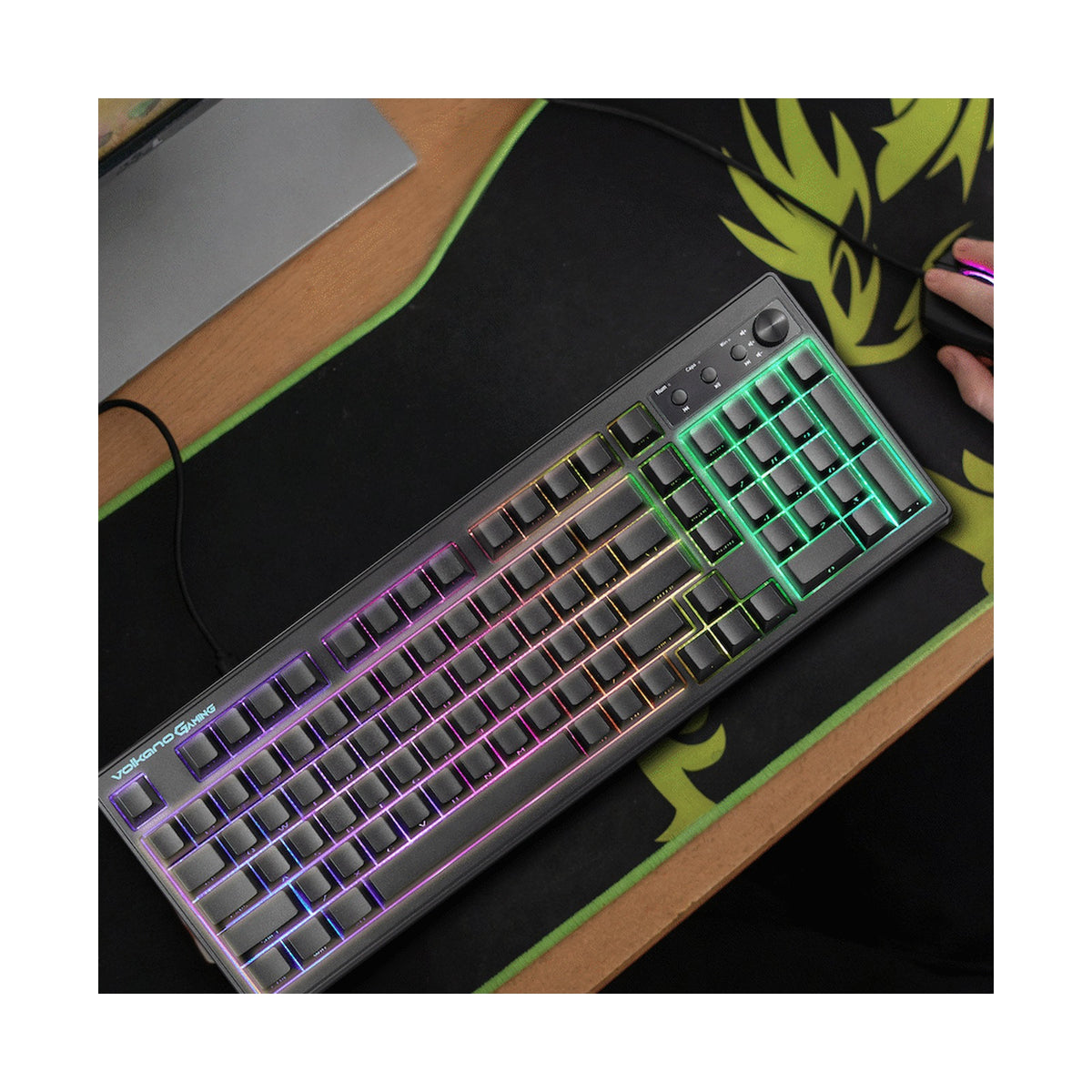 Volkano Gaming Shadow X1 Wired Gaming Keyboard with RGB lighting