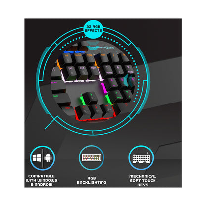 Volkano Gaming Phantom X1 Wired Mechanical keyboard with RGB lighting