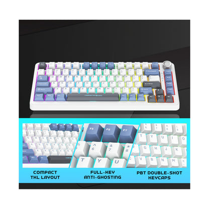 Volkano Gaming Phantom X2  TKL Mechanical Tri-Mode Wireless Keyboard
