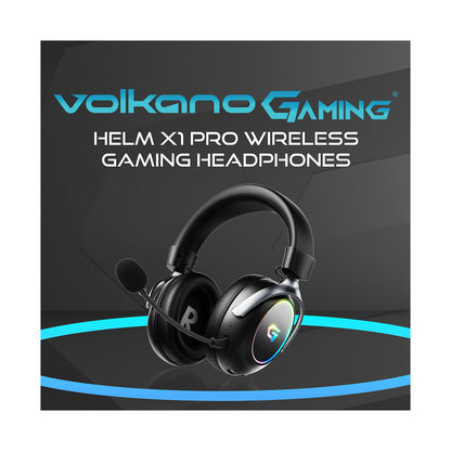 Volkano gaming Helm X1 Pro Wireless Gaming headphone with Tri-mode and ENC mic