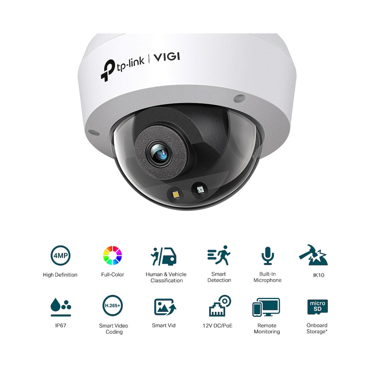 TP-Link Vigi C240 4MP 2.8mm Full-Colour Dome Network Camera
