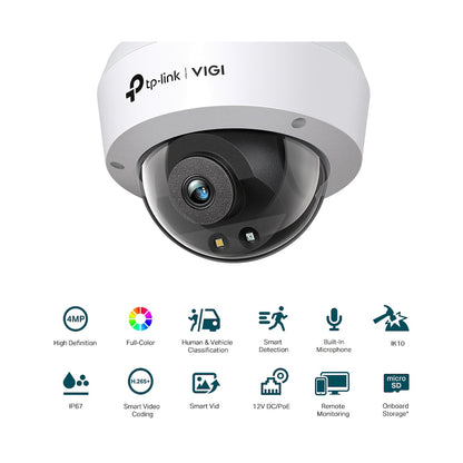 TP-Link Vigi C240 4MP 2.8mm Full-Colour Dome Network Camera
