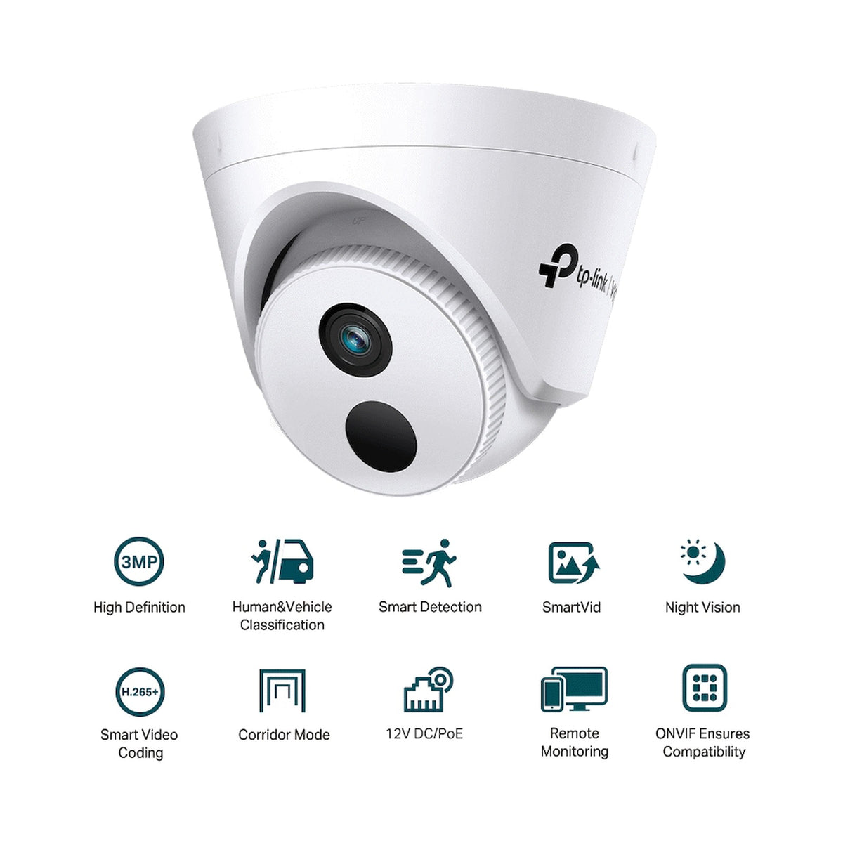 TP-Link Vigi C430I 3MP 4mm Turret Network Camera