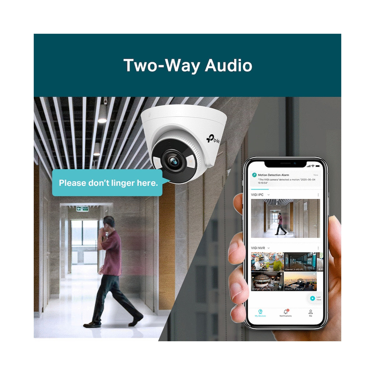 TP-Link Vigi C450 5MP 4mm Outdoor Full-Color Turret Network Camera