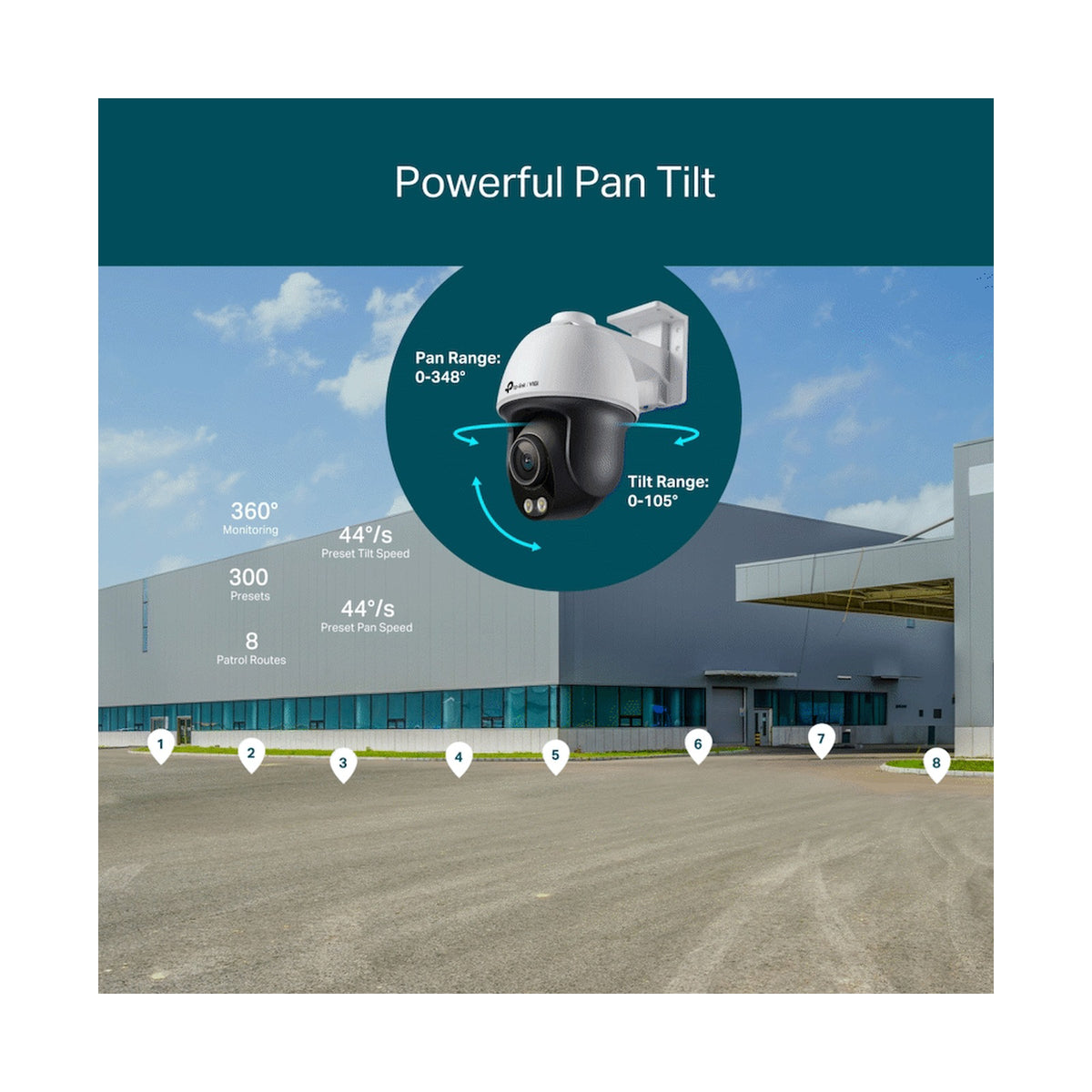 TP-Link Vigi C540S (4mm) 4MP Outdoor ColorPro Night Vision Pan-Tilt Network Camera