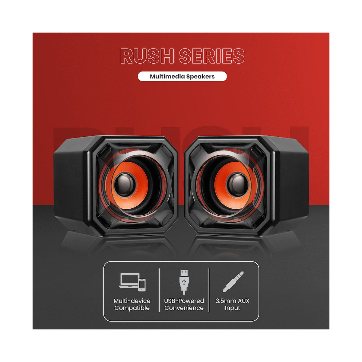 Volkano Rush Series Multimedia Speakers