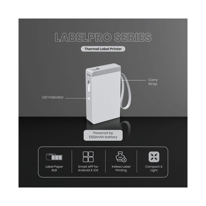 Volkano LabelPro Series Thermal Label Printer - White