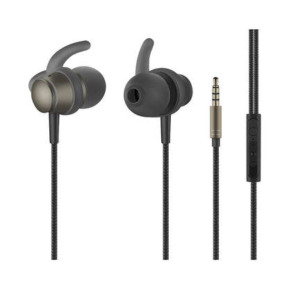 Volkano Titanium Series AUX Earphone - Gun Metal