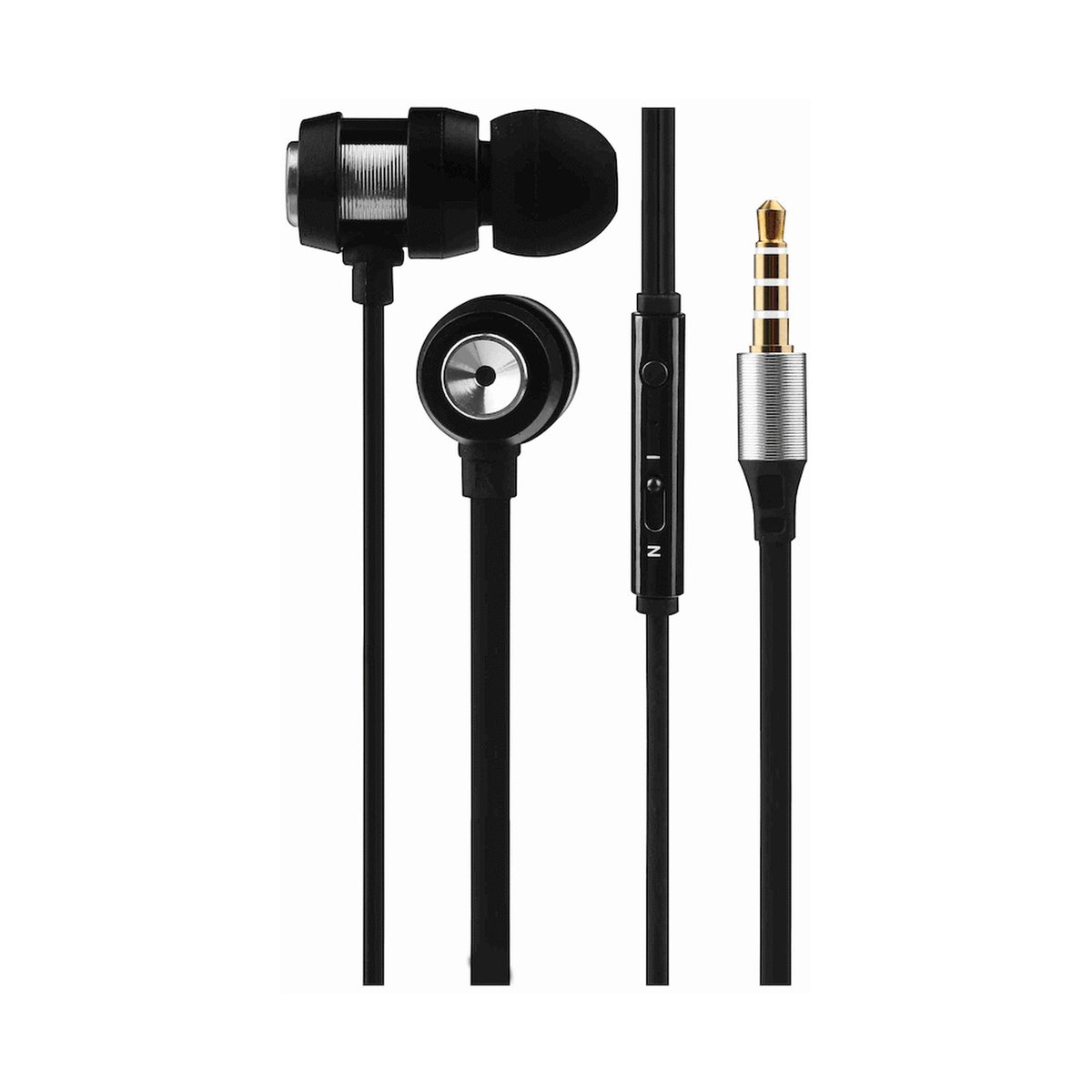 Volkano Alloy Series Metal Earphone - Silver