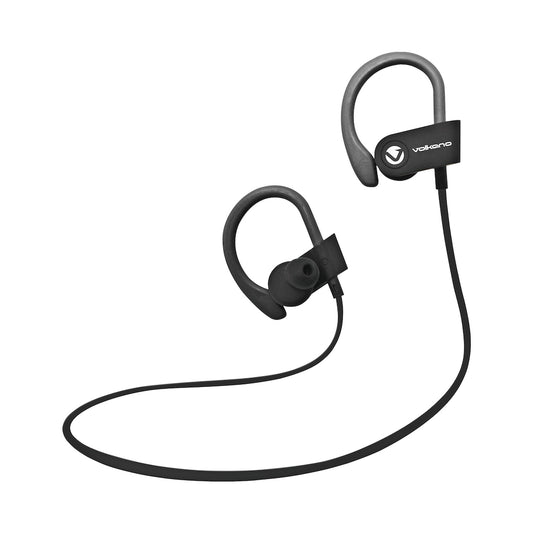 Volkano Race Series Bluetooth Sport Earhook Earphones - Black