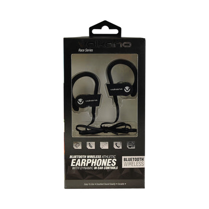 Volkano Race Series Bluetooth Sport Earhook Earphones - Black