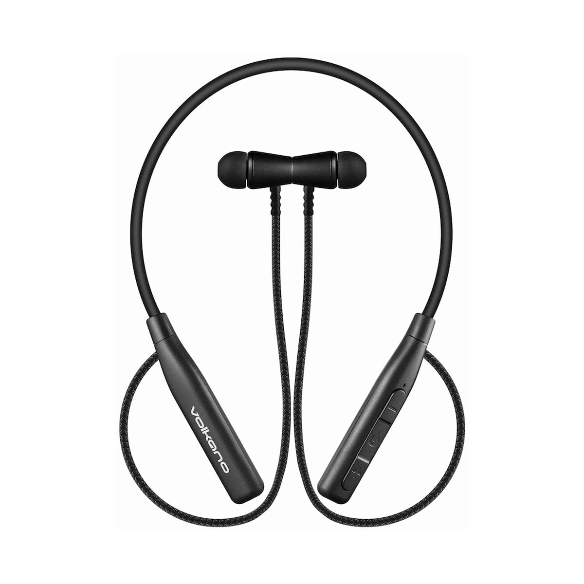 Volkano Aeon+ Series Bluetooth Earphones with Neckband - Black