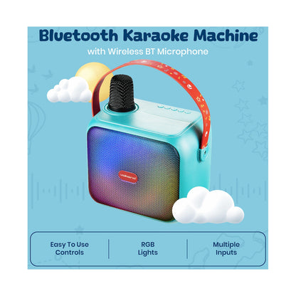 Volkano Kids SongSeeker Bluetooth Karaoke Machine with Wireless BT Microphone