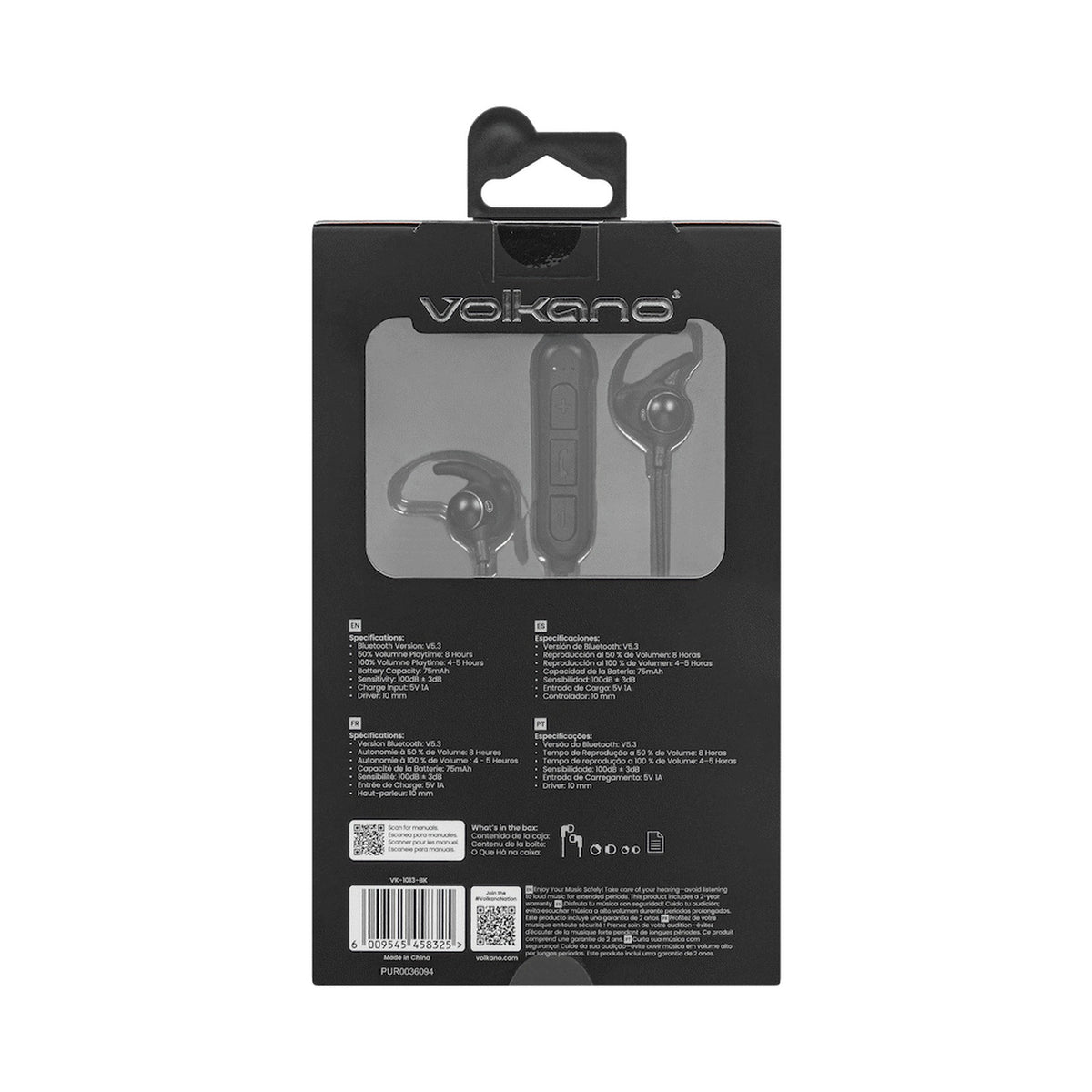 Volkano Titanium Sports Series Bluetooth Earphones