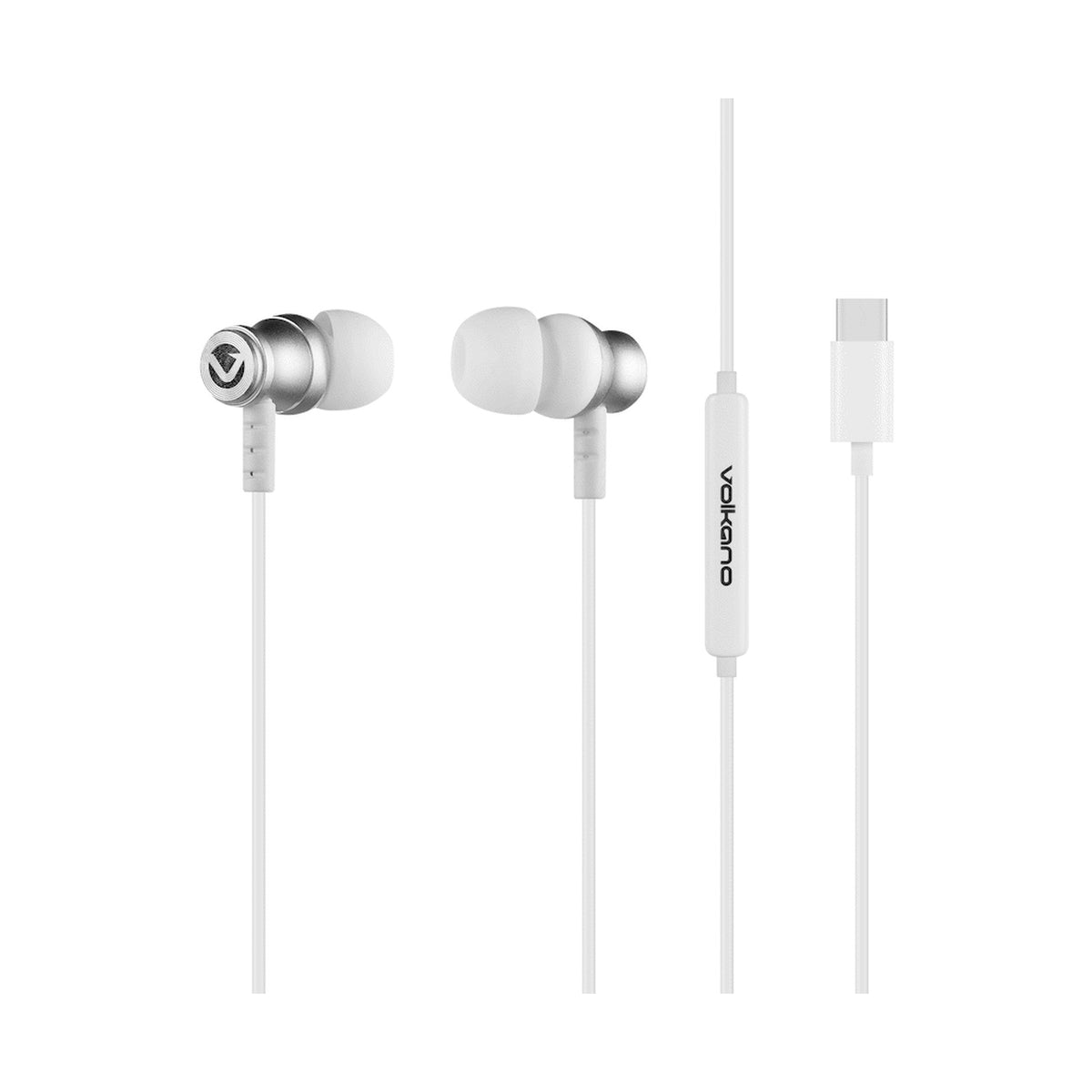 Volkano Prism 2.0 Series Type-C Earphone - White