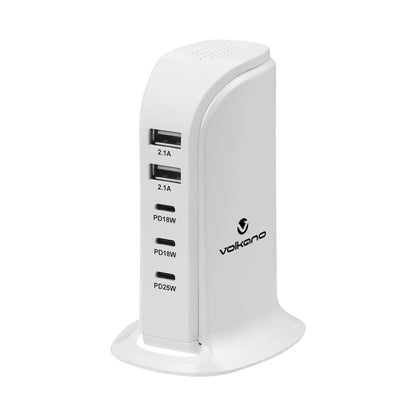 Volkano Peak V2 Series 5-Port P.D. + USB GaN Charger