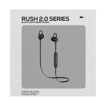 Volkano Rush 2.0 Bluetooth Earphones - Black