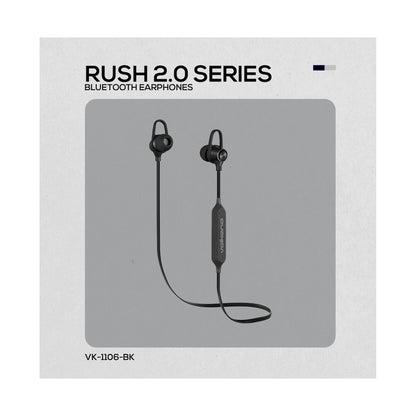Volkano Rush 2.0 Bluetooth Earphones - Black