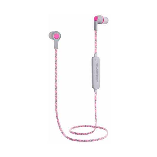 Volkano Moda - Nylon Bluetooth Earphones with Carry Case - PK