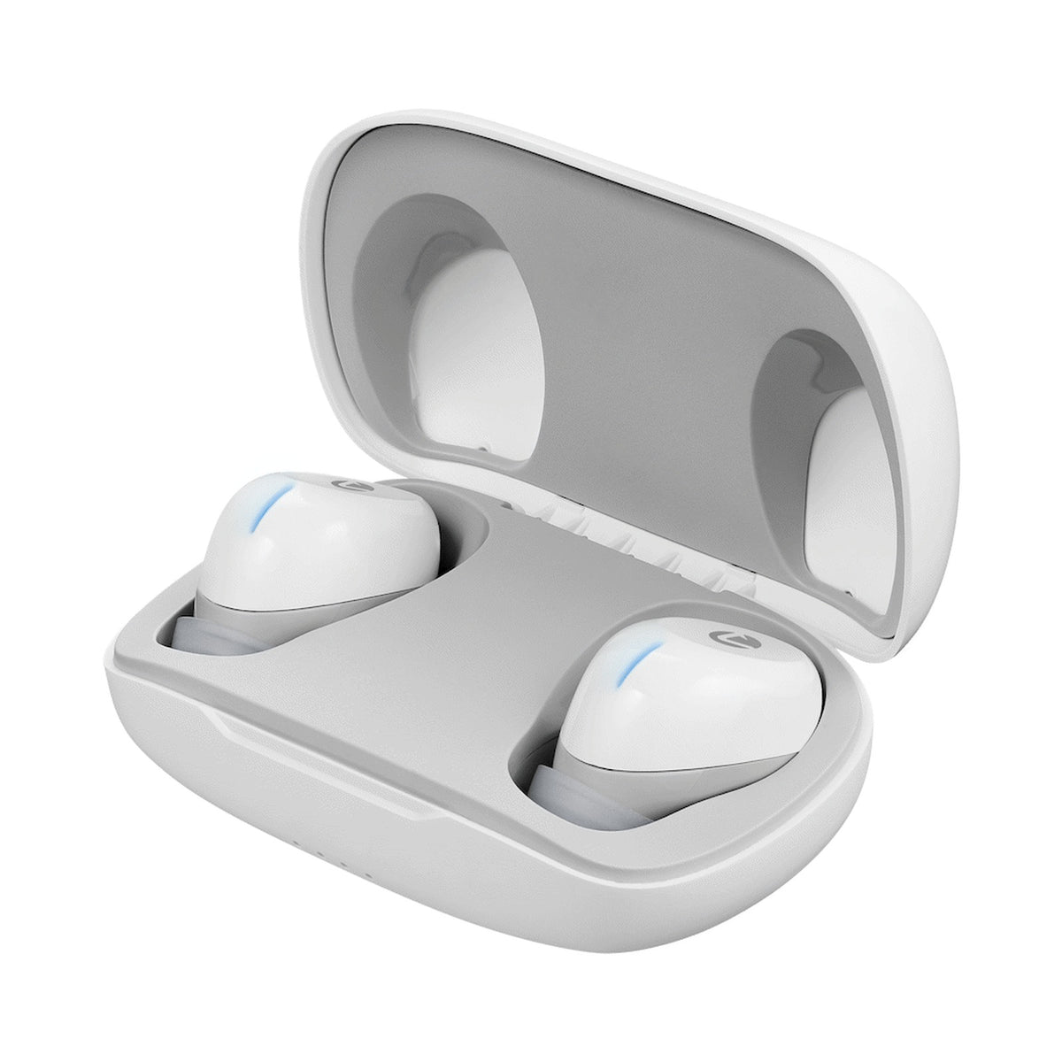 Volkano Pico Series True Wireless Bluetooth Earphones with Charging Case - White