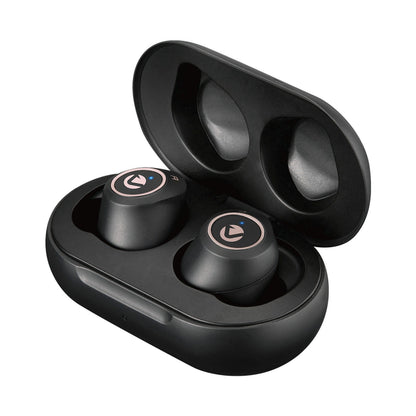 Volkano Taurus Series True Wireless Earphones with Charging Case - Black