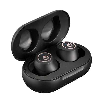Volkano Taurus Series True Wireless Earphones with Charging Case - Black