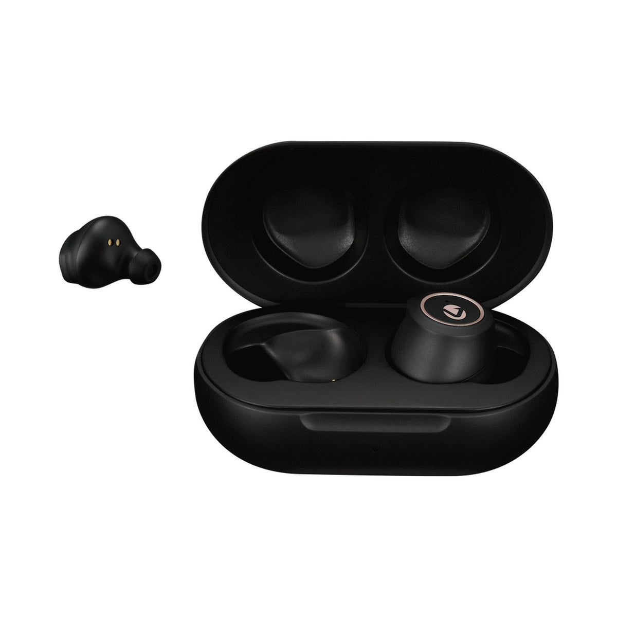 Volkano Taurus Series True Wireless Earphones with Charging Case - Black
