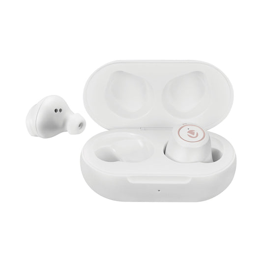 Volkano Taurus Series True Wireless Earphones with Charging Case - White