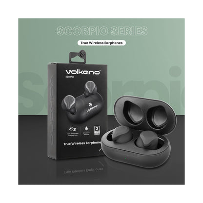 Volkano Scorpio Series True Wireless Earphones - Black