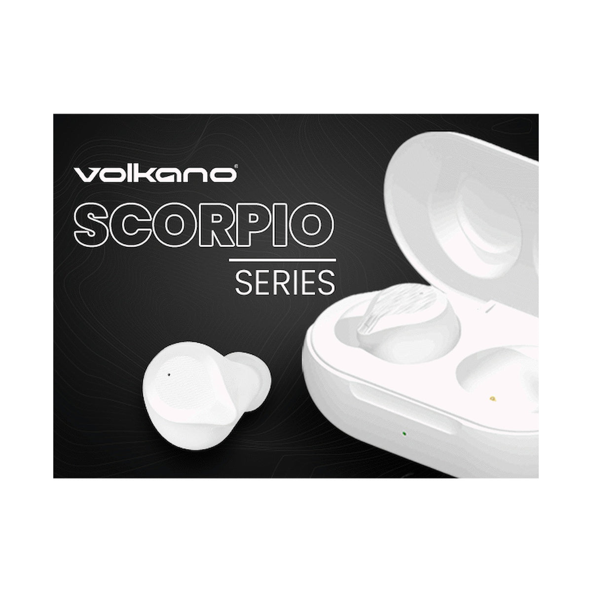 Volkano Scorpio Series True Wireless Earphones - White