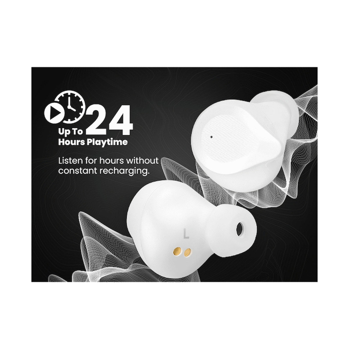 Volkano Scorpio Series True Wireless Earphones - White