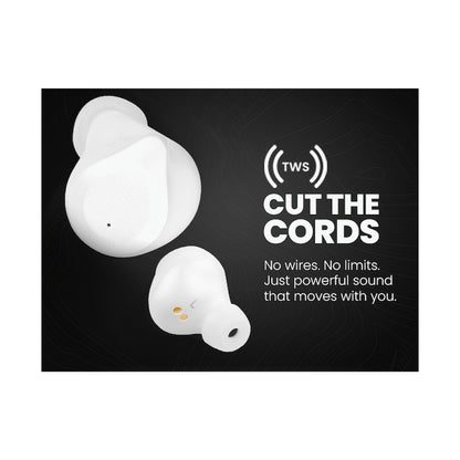 Volkano Scorpio Series True Wireless Earphones - White