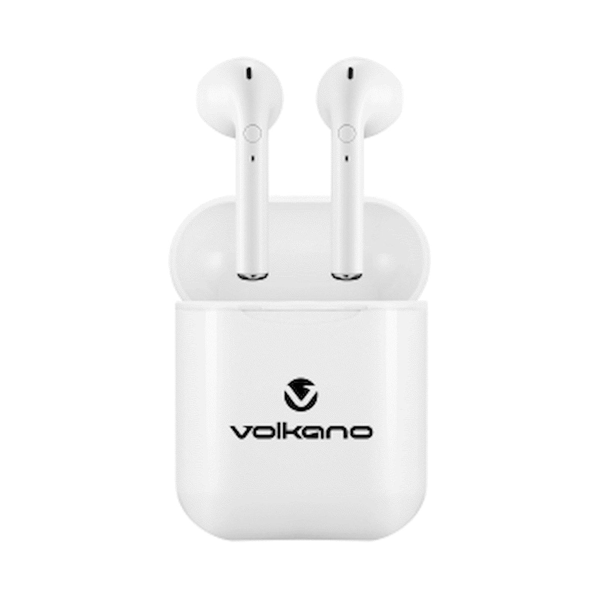 Volkano Buds Plus Series TWS with Silicone - White