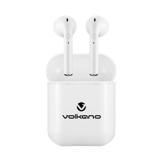 Volkano Buds Plus Series TWS with Silicone - White
