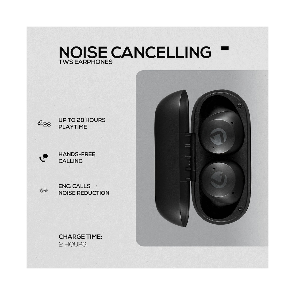 Volkano Pisces 2.0 Series TWS Earphones - Black