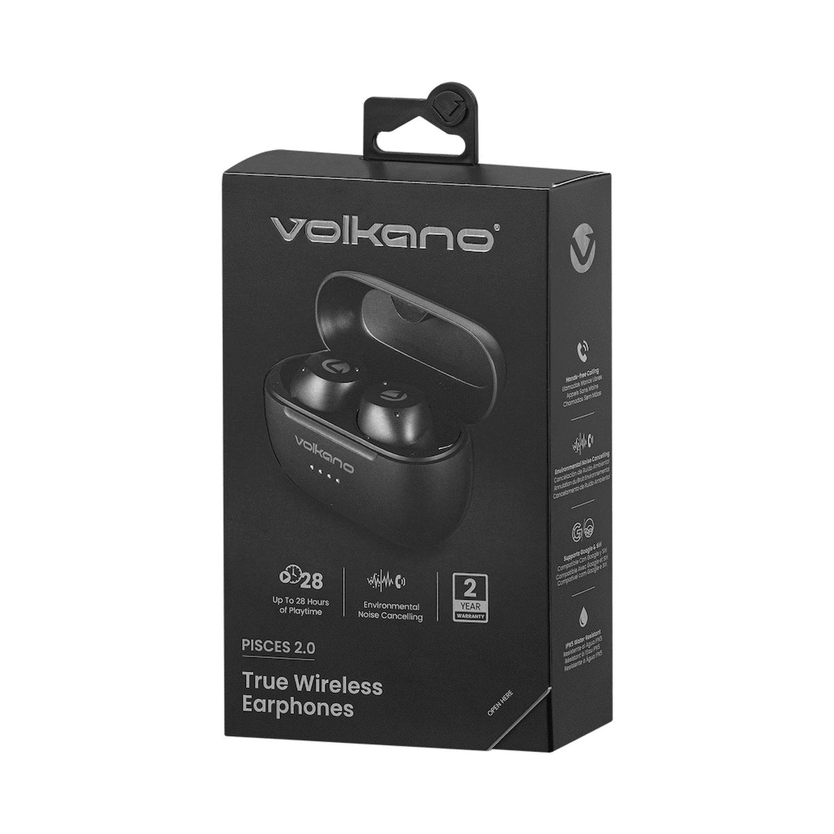 Volkano Pisces 2.0 Series TWS Earphones - Black