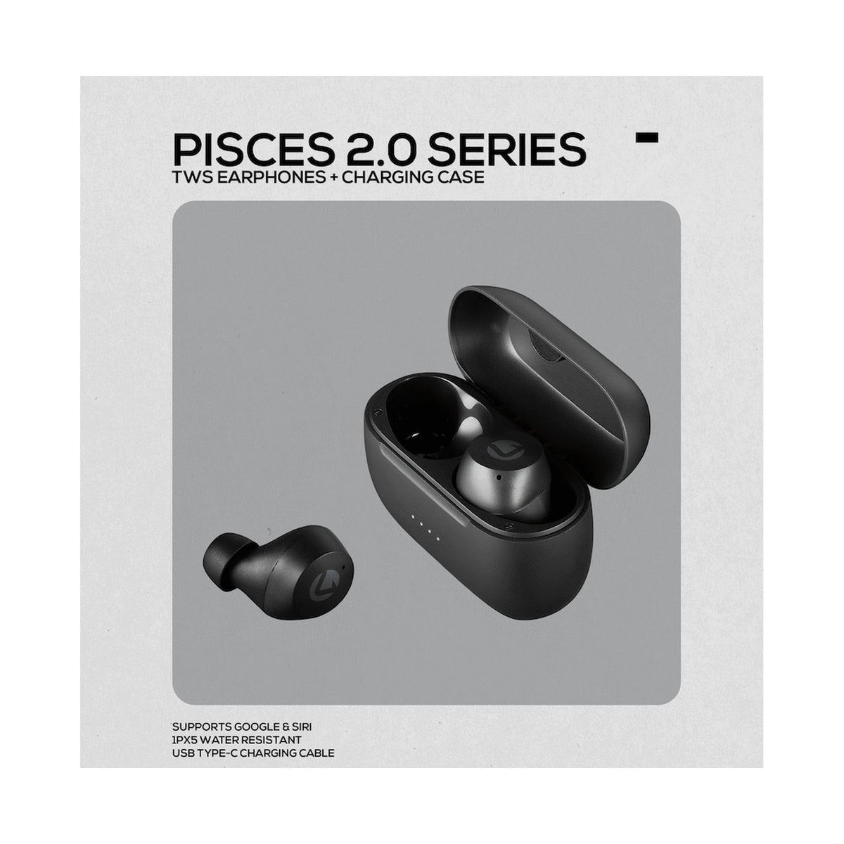 Volkano Pisces 2.0 Series TWS Earphones - Black