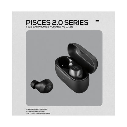 Volkano Pisces 2.0 Series TWS Earphones - Black